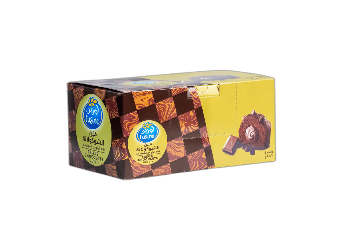 Lusine Triple Chocolate Muffin 60 g x 6