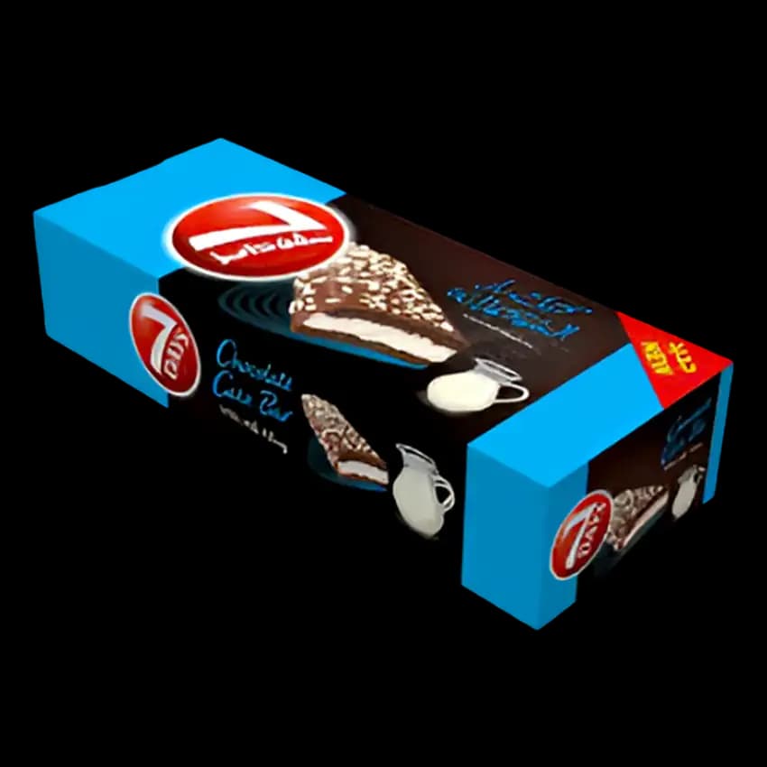 7days Enrobe Cake Bar with Milk Filling 10 x, 40g