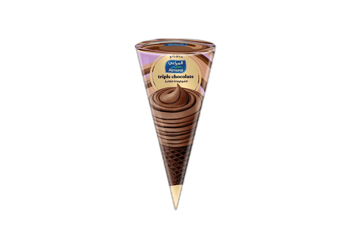 Almarai Triple Chocolate Ice Cream Cone 120 ml