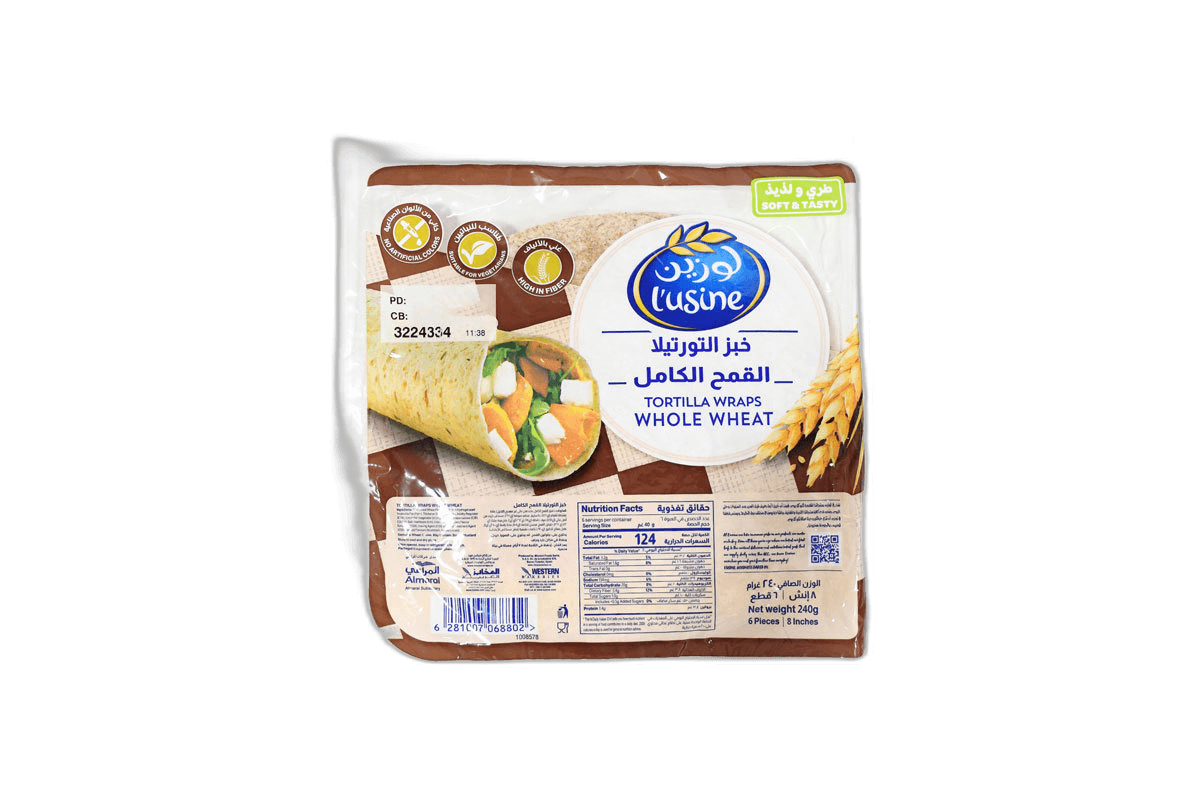 Lusine Tortilla Wrap Whole Wheat 240 g