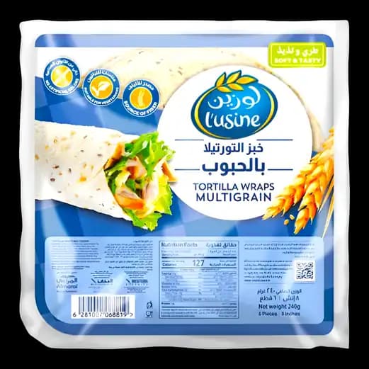 Lusine Tortilla Wrap Multi Grain, 240g