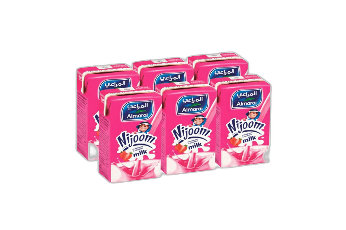 Almarai UHT Strawberry Milk Nijoom 6 x 150 ml