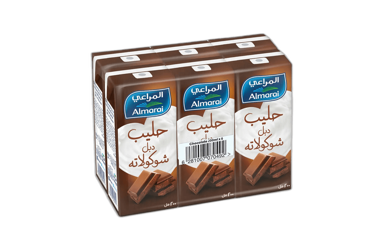 Almarai Double Chocolate UHT Milk 6 x 200 ml