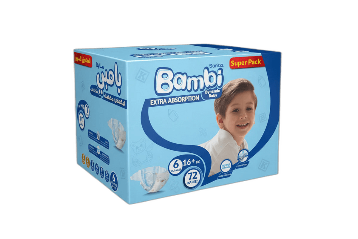 Sanita Bambi XXL Diaper Jumbo 72s