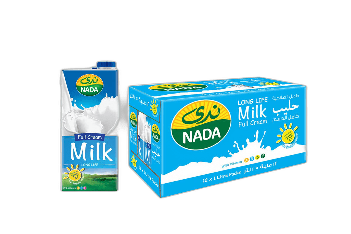 Nada UHT Full Fat Milk 12 x 1 L