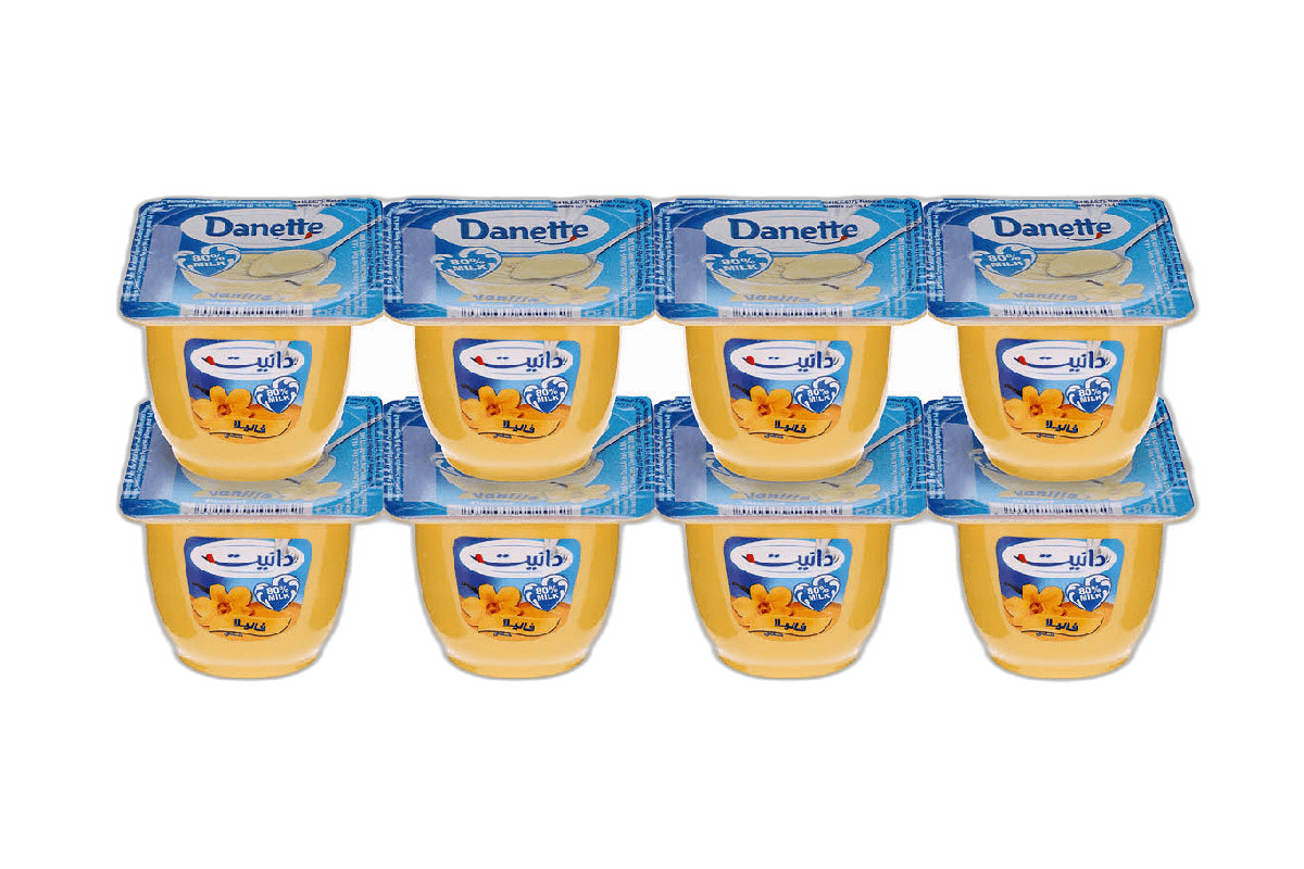 Al Safi Danette Creme Dessert Vanilla 8 x 90 g