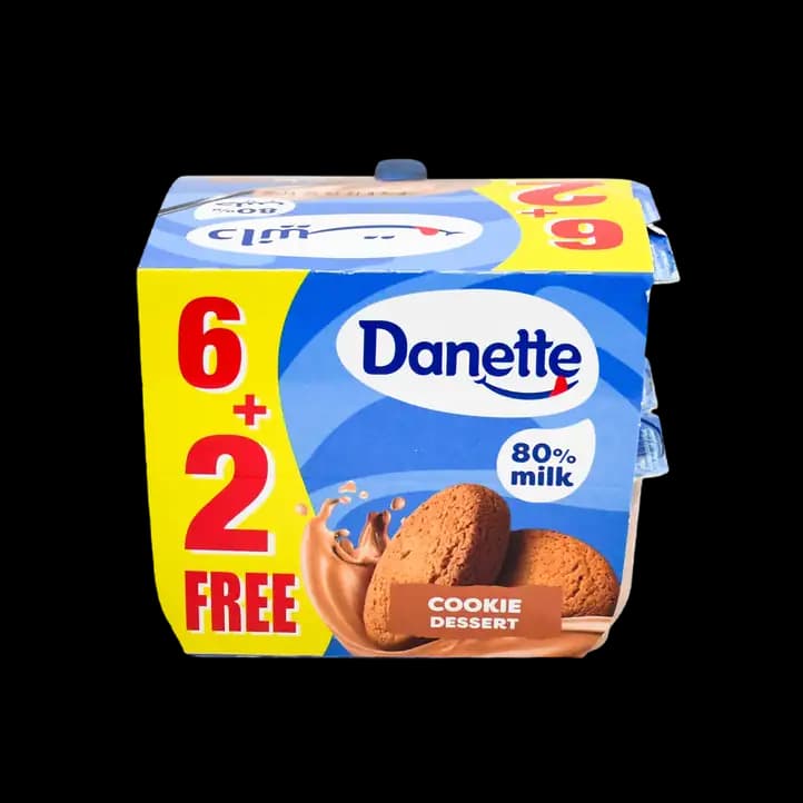 Danette Creme Dessert Cookie 8 x, 90g