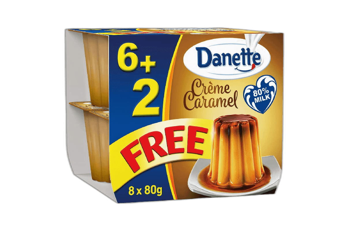 Danette Caramel Cream 8 x 80 g
