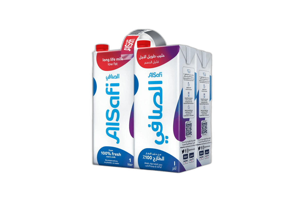 Al Safi UHT Low Fat Milk 1l*4 Pack