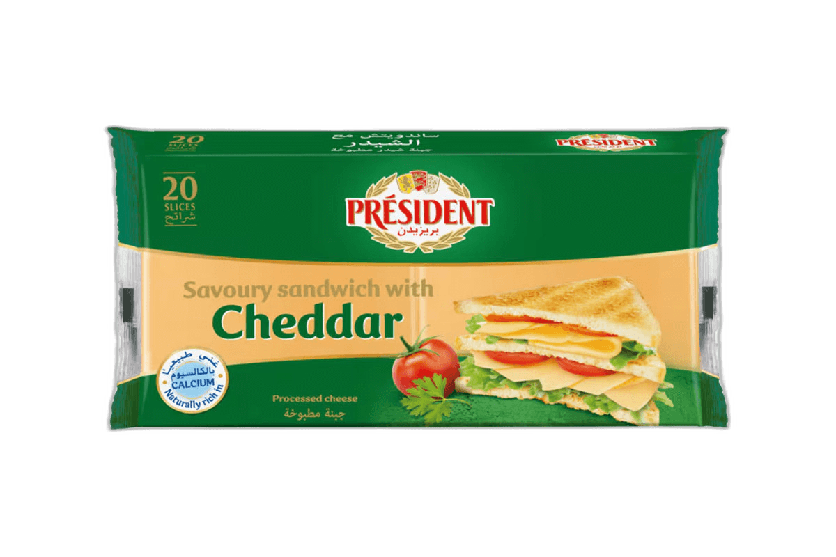 President Family Sandwich Slice Cheese 400 g