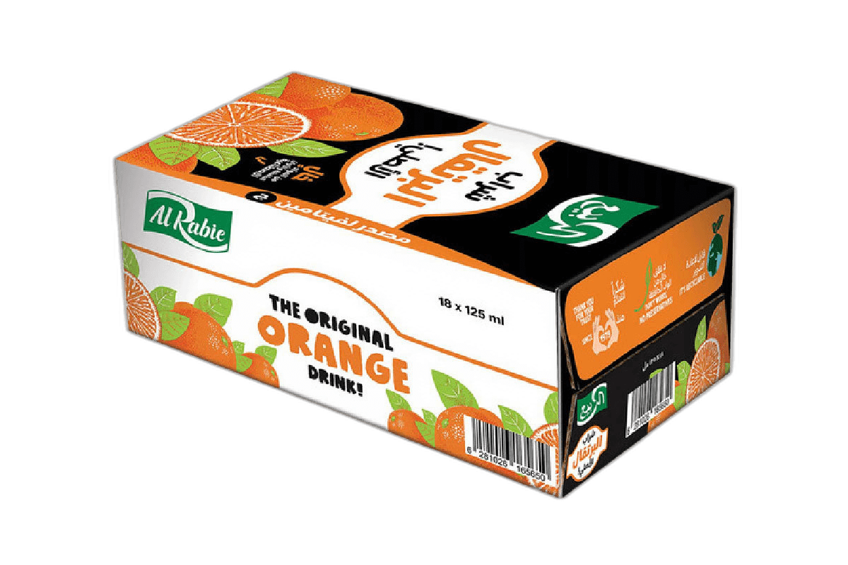 Al Rabie Juice Orange 18 x 125 ml
