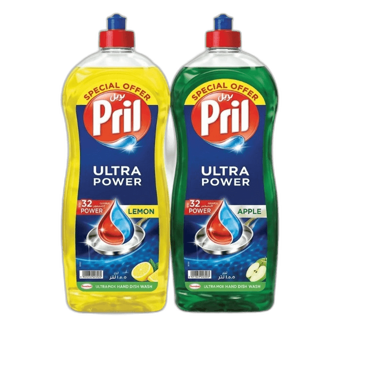 Pril Dish Wash 1.25 L Apple + 1.25 L Lemon