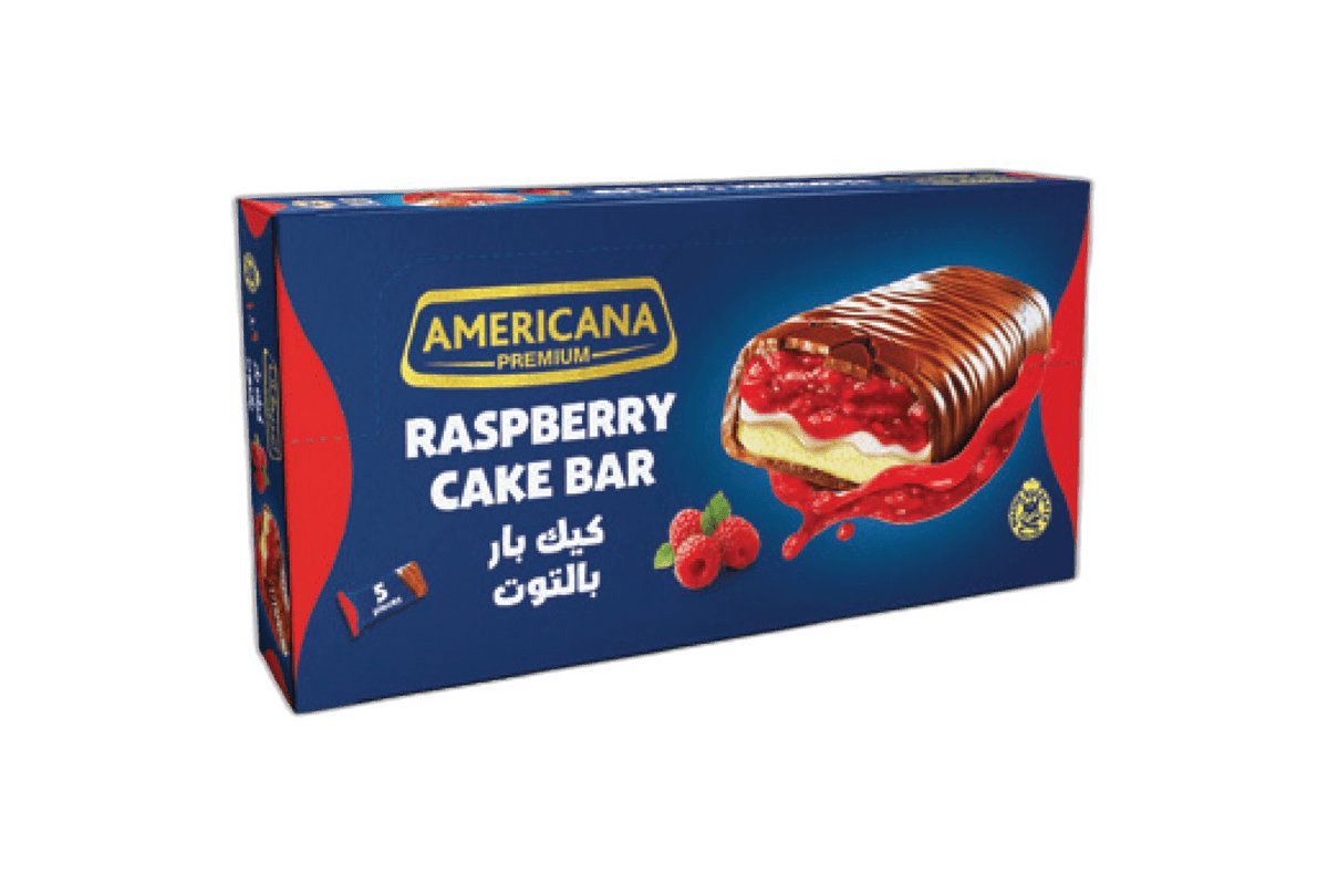 Americana Cake Bar Raspberry 5 x 35 g