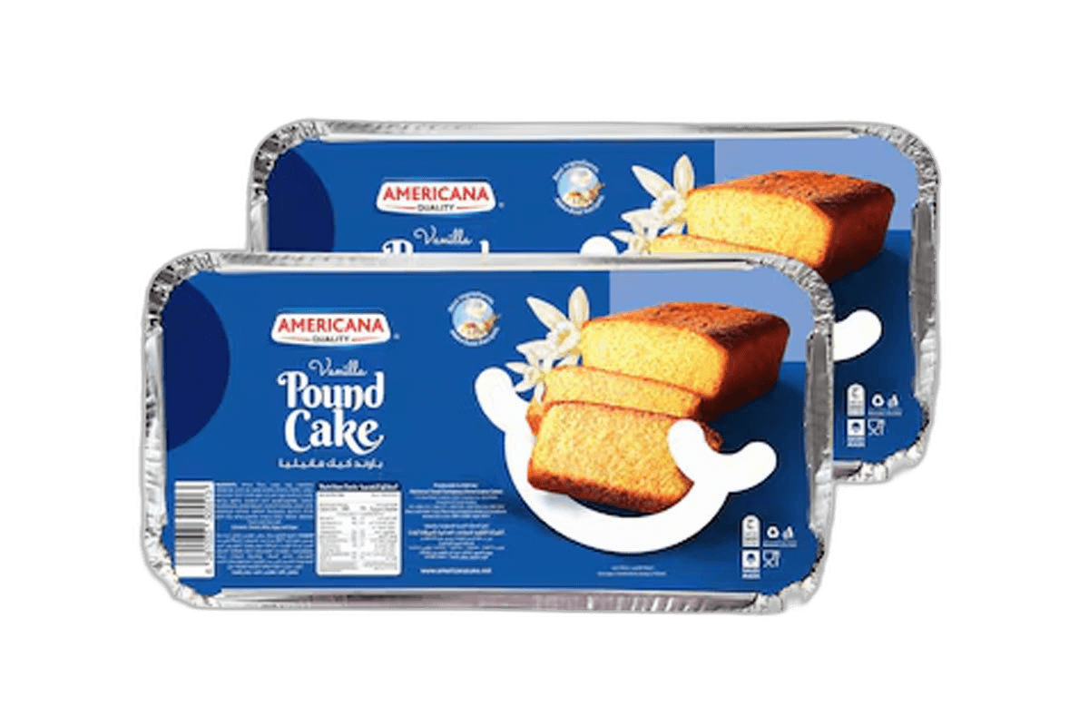 Americana Pound Cake Vanilla/Chocolate 270 g 2 pcs