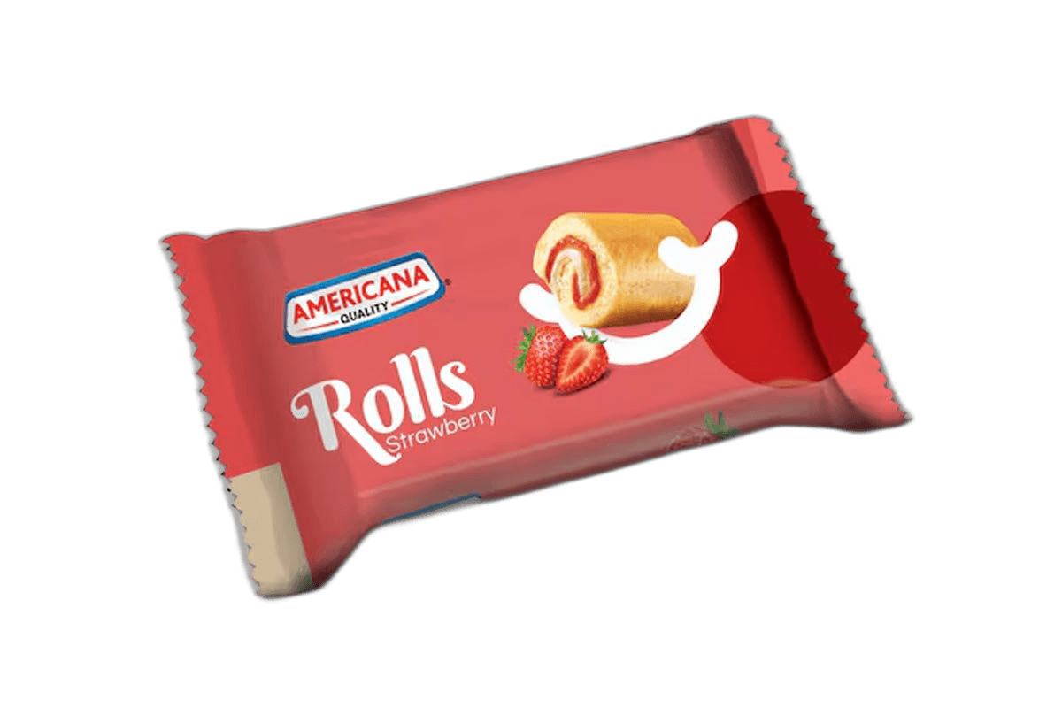 Americana Strawberry Mini Roll 20 g