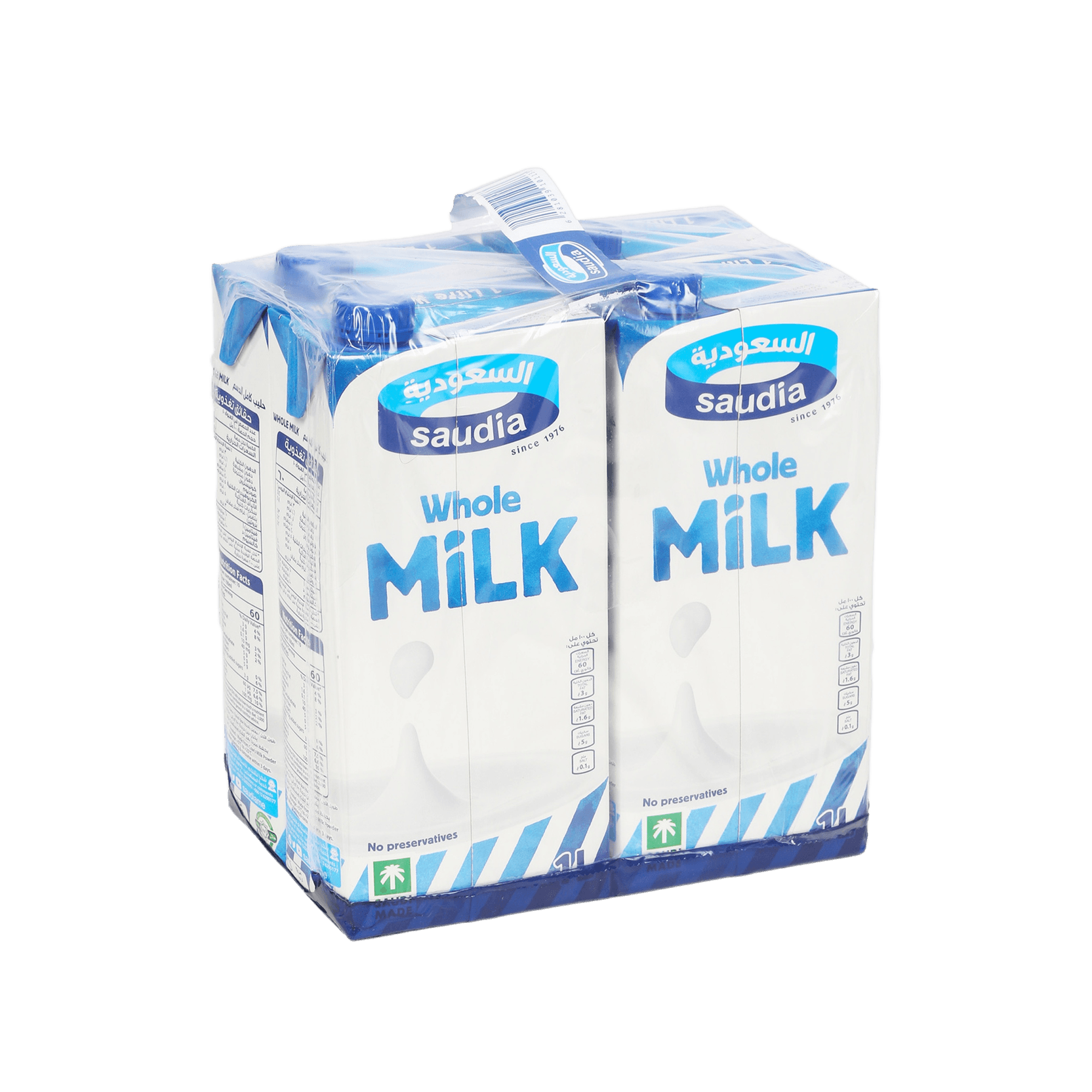 Sadafco Saudia Whole Milk 1l*4 Pack