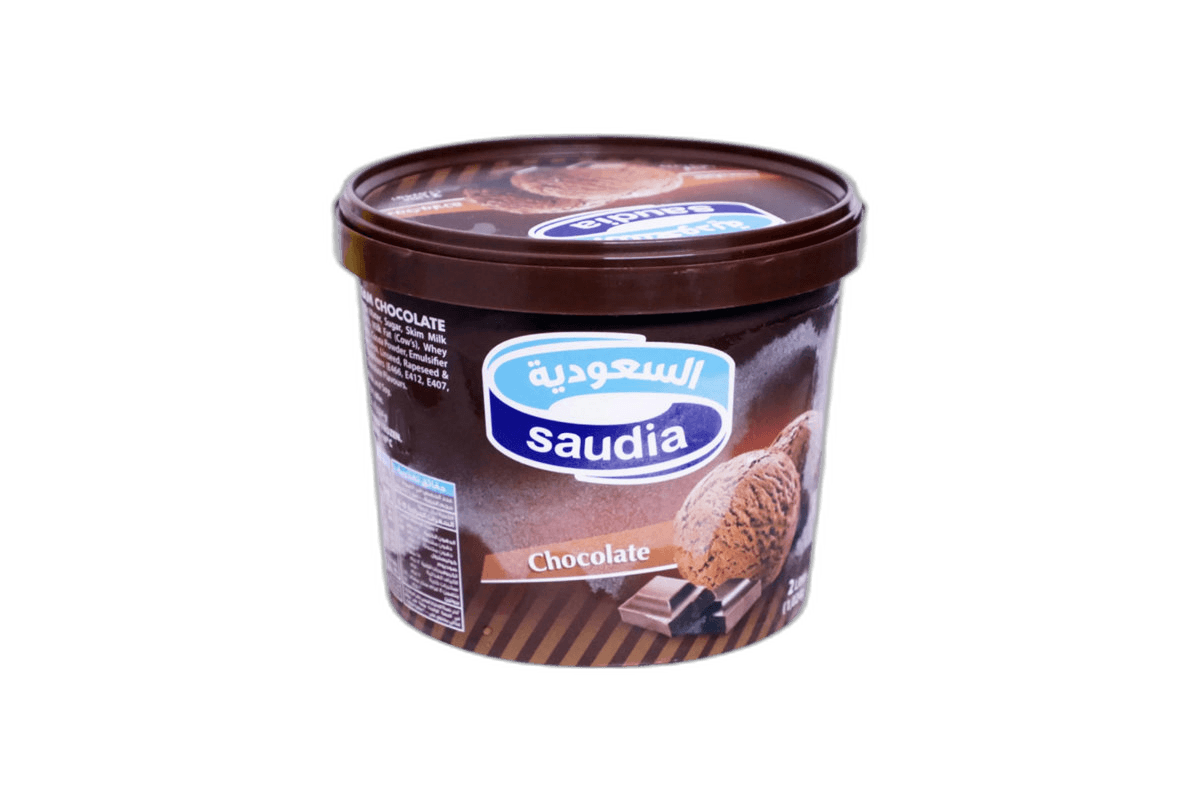 Saudia Chocolate Ice Cream, 2L