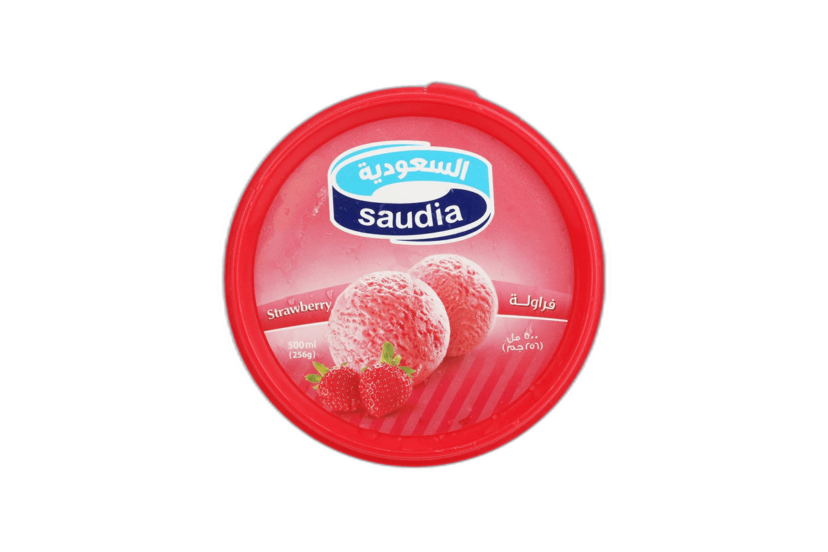 Saudia Strawberry Ice Cream 500 ml