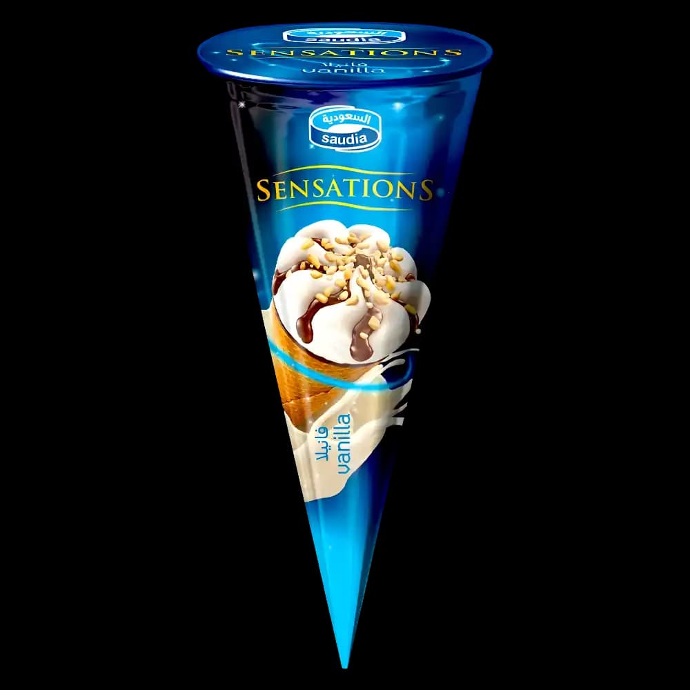 Saudia Pr.vanilla Ice Cream Cone, 150ml