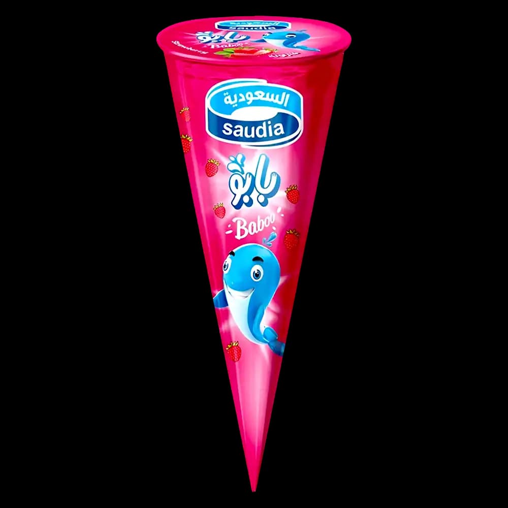 Saudia Baboo Strawberry Cones, 110ml