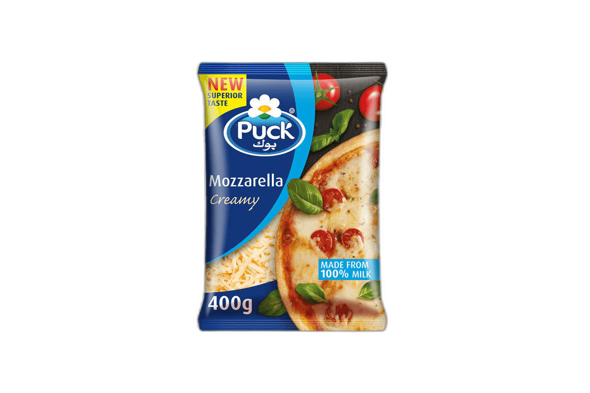 Puck Shredded Mozzarella Animal Fat 400 g