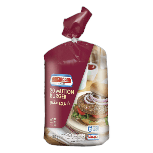 Americana Mutton Burger 20 x 1.12 kg