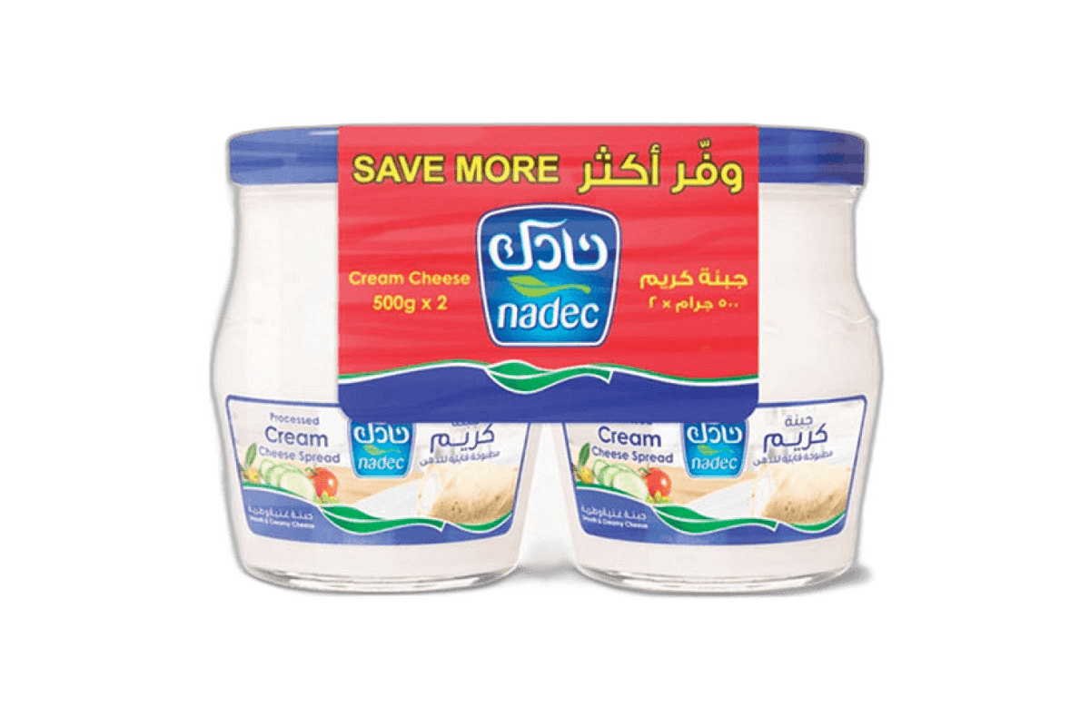 Nadec Cream Cheese Jar 2 x 500 g