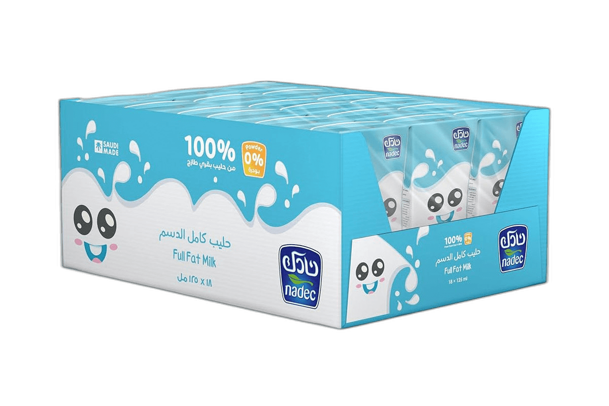 Nadec UHT Milk Full Fat 18 x 125 ml