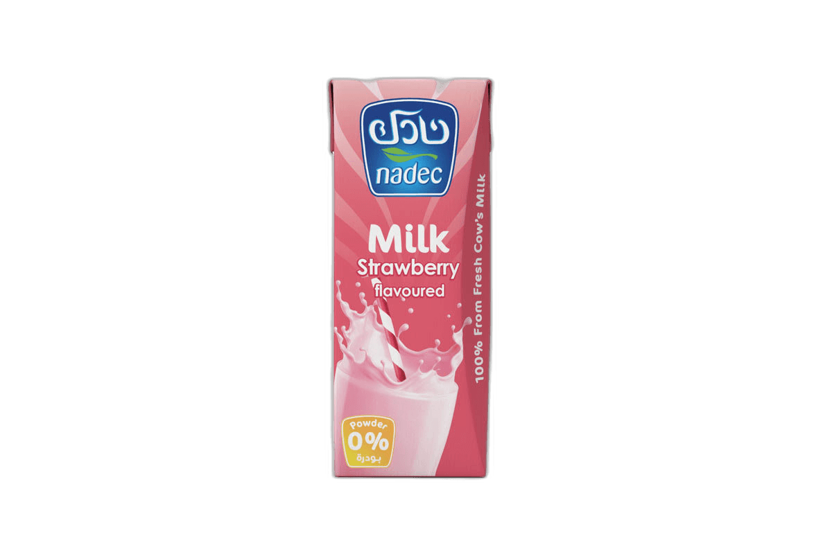 Nadec Strawberry Milk, 185ml