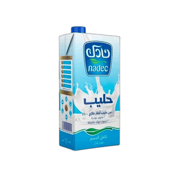 Nadec Full Fat UHT Milk 1 L