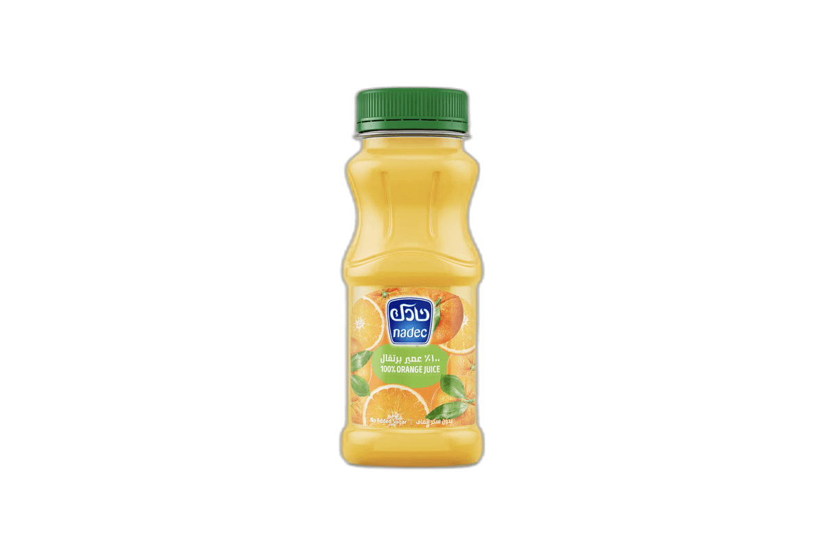 Nadec 100% Orange Juice No Sugar Added 180 ml