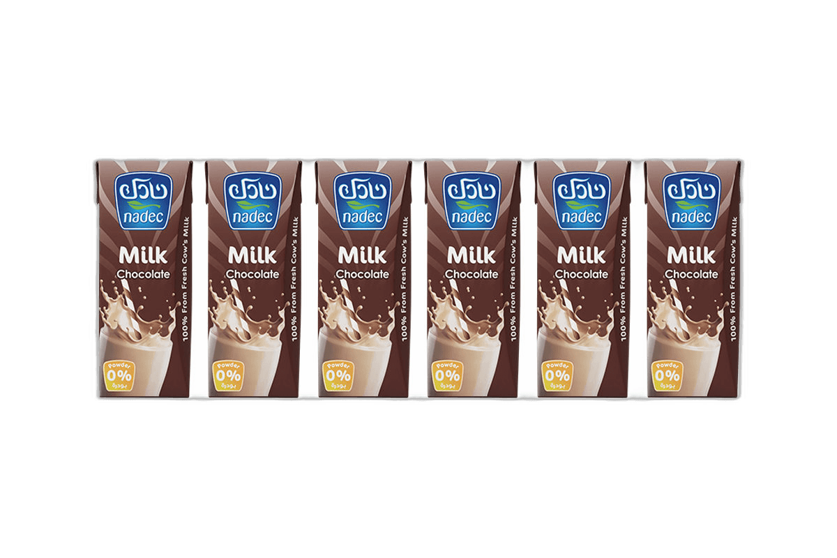 Nadec UHT Milk Chocolate 6 x 185 ml