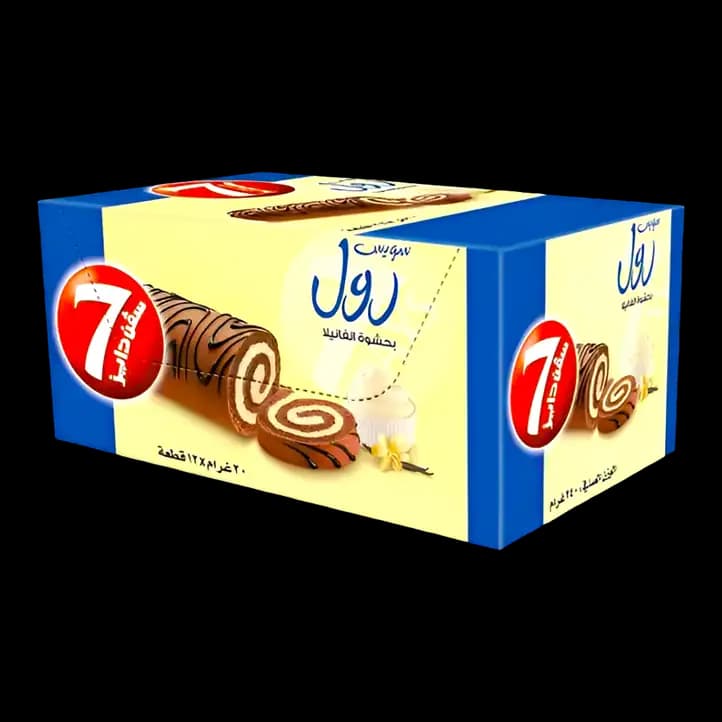 7 Days Mini Vanilla Swiss Roll 12 x, 20g
