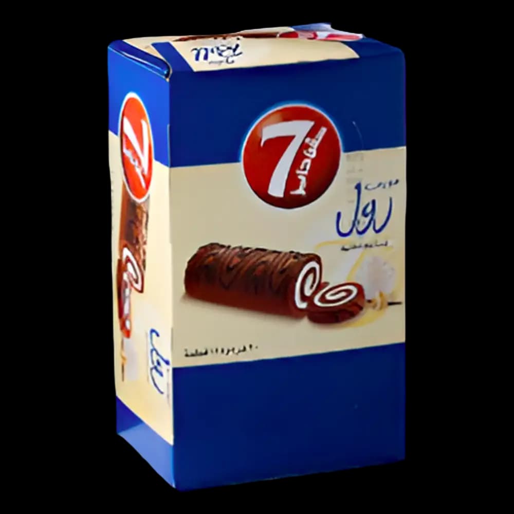 7 Days Mini Swiss Roll Vanilla 12 x, 20g