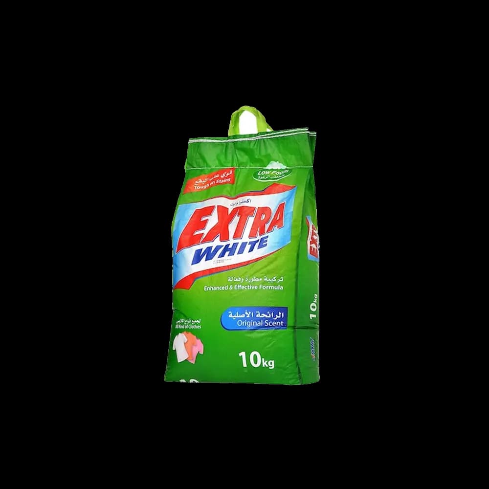 Extra White Low Foam Detergent, 10kg