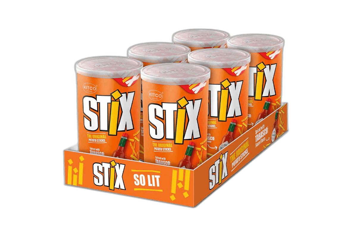Kitco Stix Tabasco 6 x 45 g