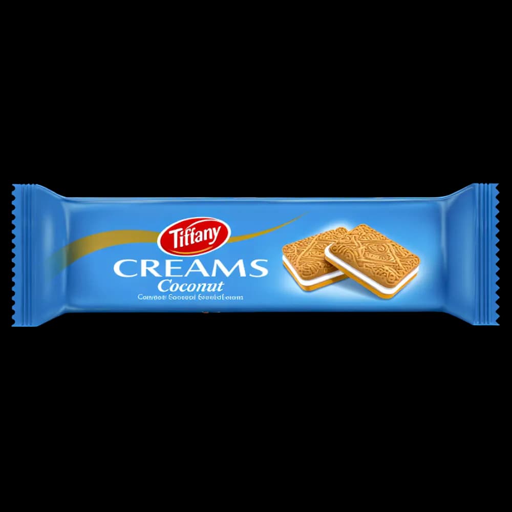 Tiffany Cream Biscuits Coconut, 80g