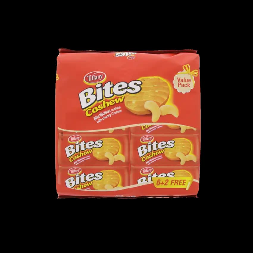 Tiffany Nutty Bites Cashew 8 x, 72g