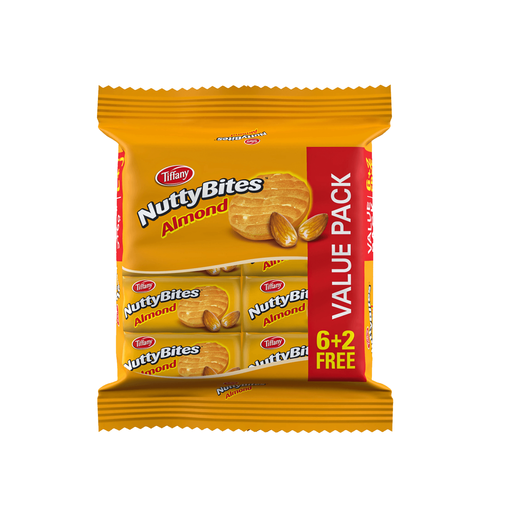 Tiffany Nutty Bites Almond 8 x 72 g