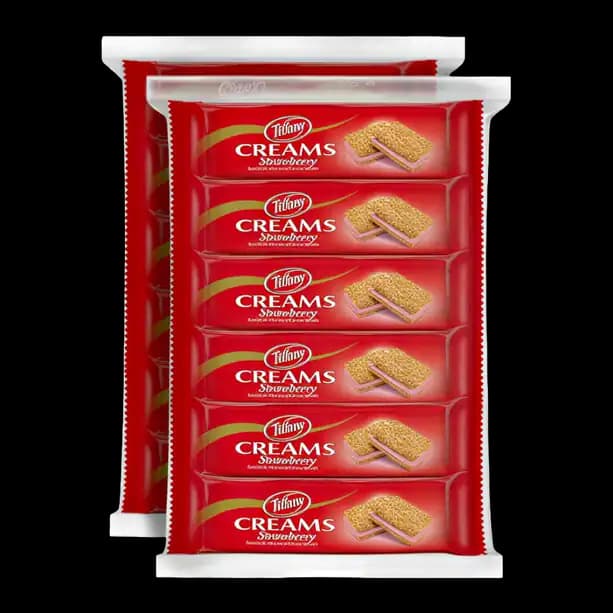 Tiffany Cream Biscuts 2 Pack* 6 x, 80g