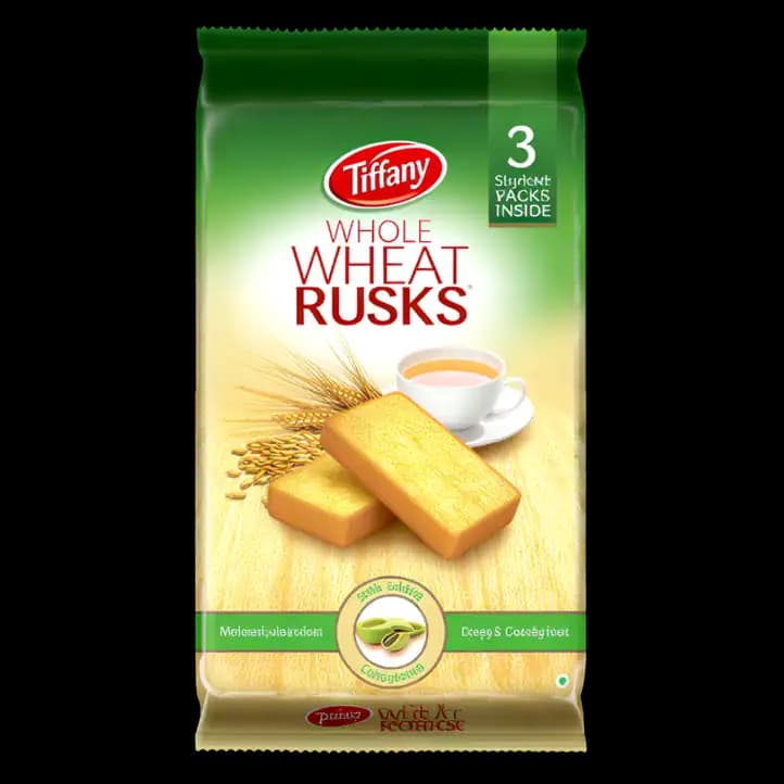 Tiffany Whole Wheat Rusk, 335g