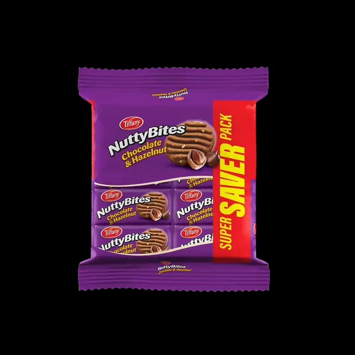 Tiffany Nutty Bites Chocolate Hznut 8 x, 72g