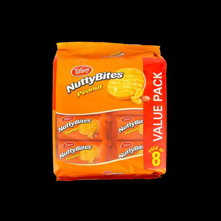 Tiffany Nutty Bites Peanut 8 x, 72g
