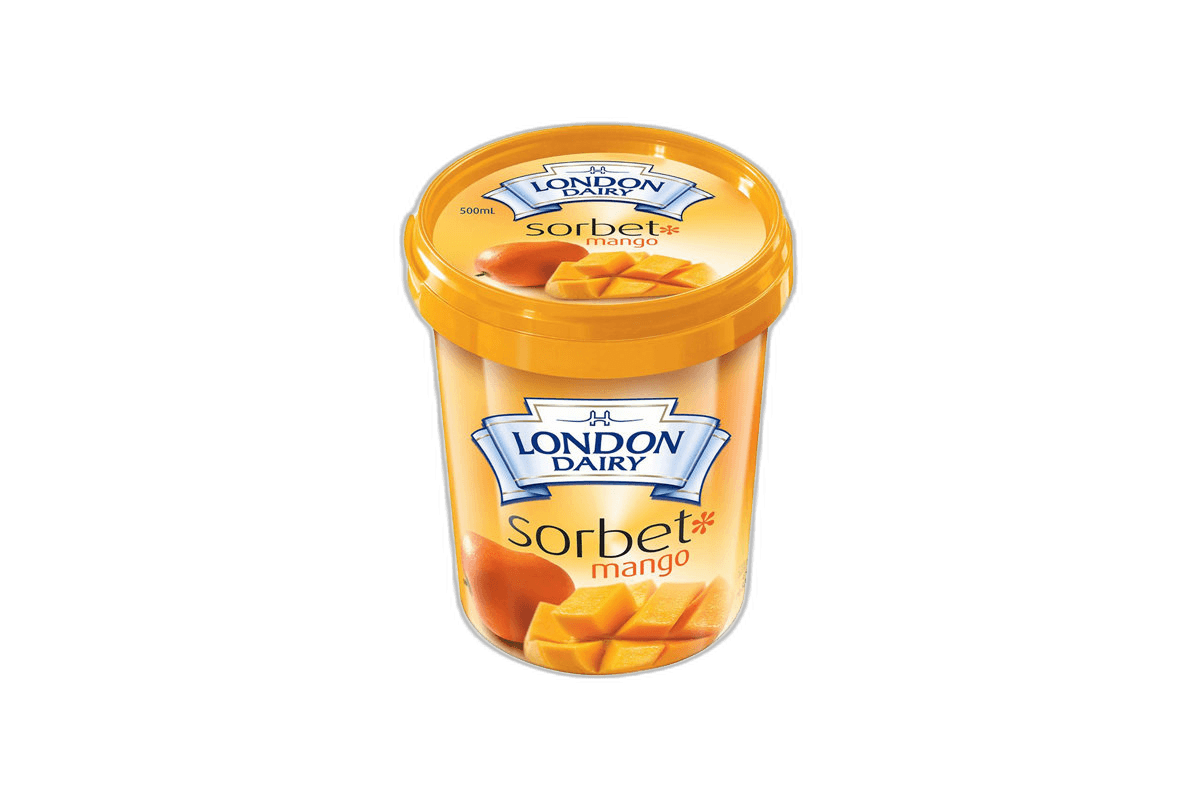 London Dairy Mango Sorbet Ice Cream, 500ml