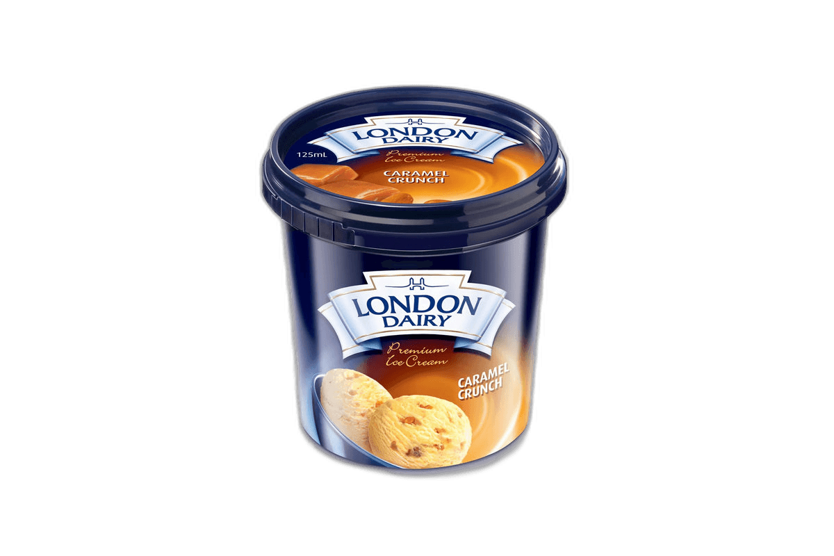 London Dairy Caramel Crunch Cup 150 ml