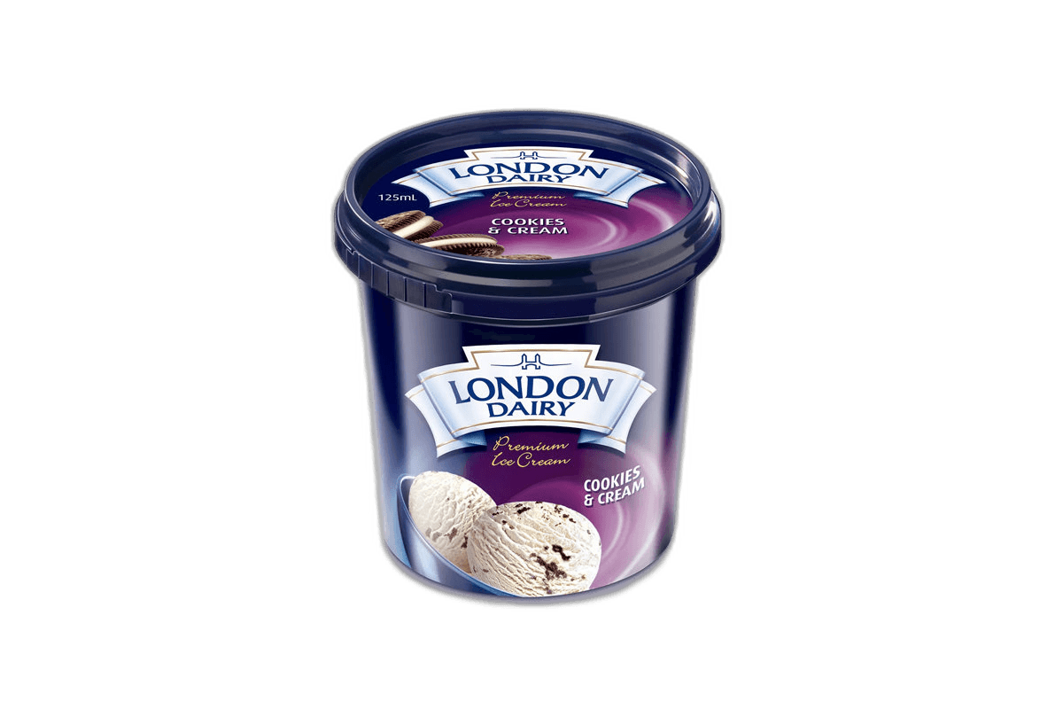 London Dairy Cookies and Cream Cup, 125ml
