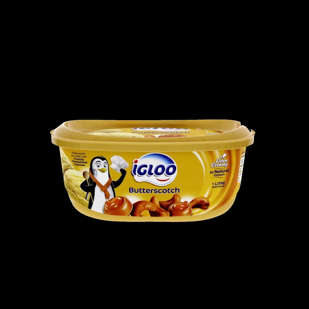 Igloo Butter Scotch Ice Cream, 1L