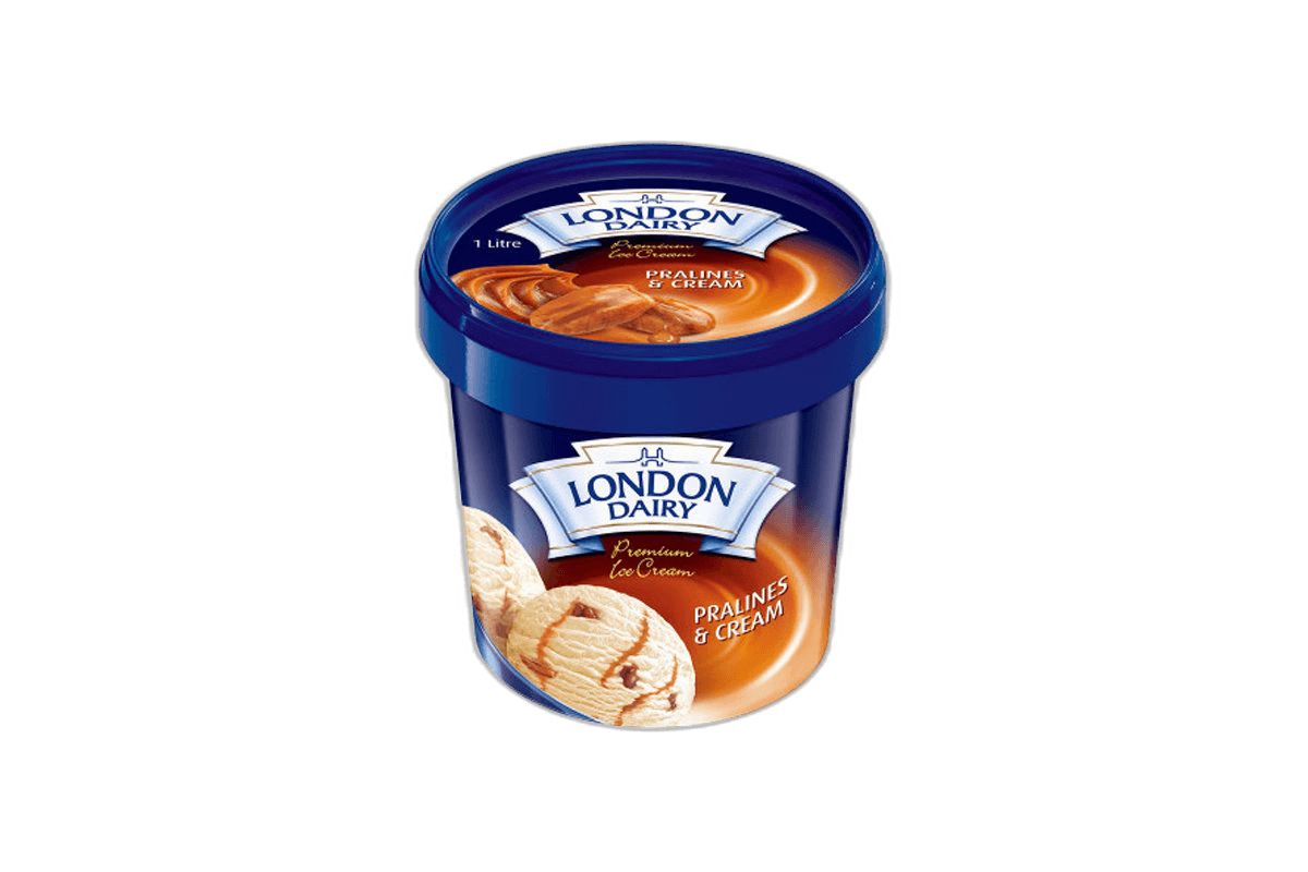 London Dairy Praline and Cream Ice Cream, 1L
