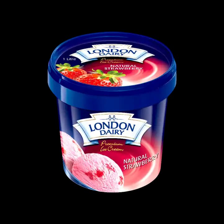 London Dairy Strawberry Ice Cream, 1L