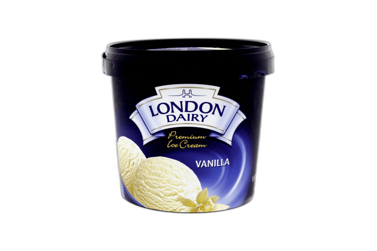 London Dairy Prmm Vanilla Ice Cream, 1L